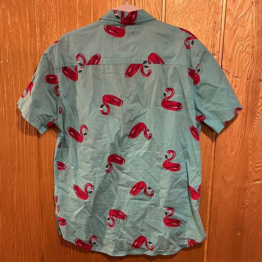Men's Flamingo Print Shirt - Picture 4 of 4